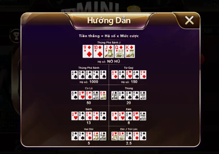 Minigame Mini Poker Tại SunWin Trải Nghiệm Quay Hũ Đẳng Cấp Và Sang Trọng