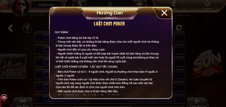 Chiến Thuật Chơi Poker Tại SunWin Mang Lại Tỷ Lệ Thắng Cao Nhất 2026