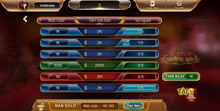 Trải Nghiệm Xì Dách Hoàng Gia Tại SunWin Với Tỷ Lệ Thưởng Cực Cao