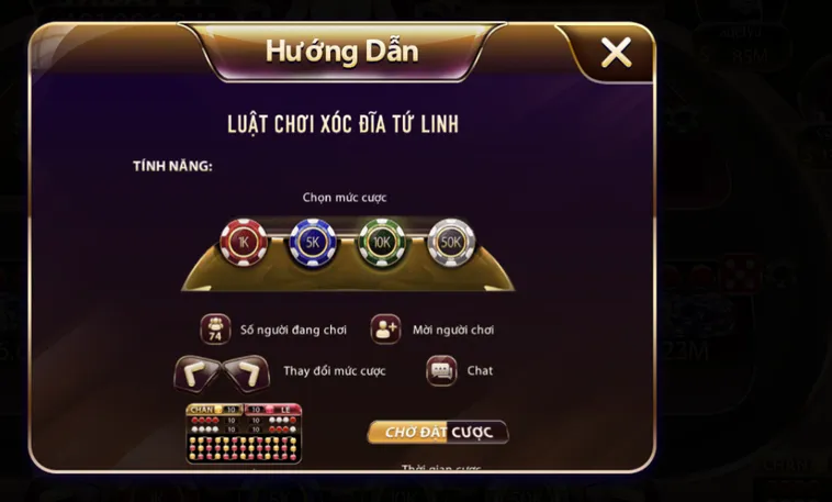 Hướng Dẫn Chơi Minigame Xóc Đĩa Tứ Linh Tại SunWin Thắng Đậm